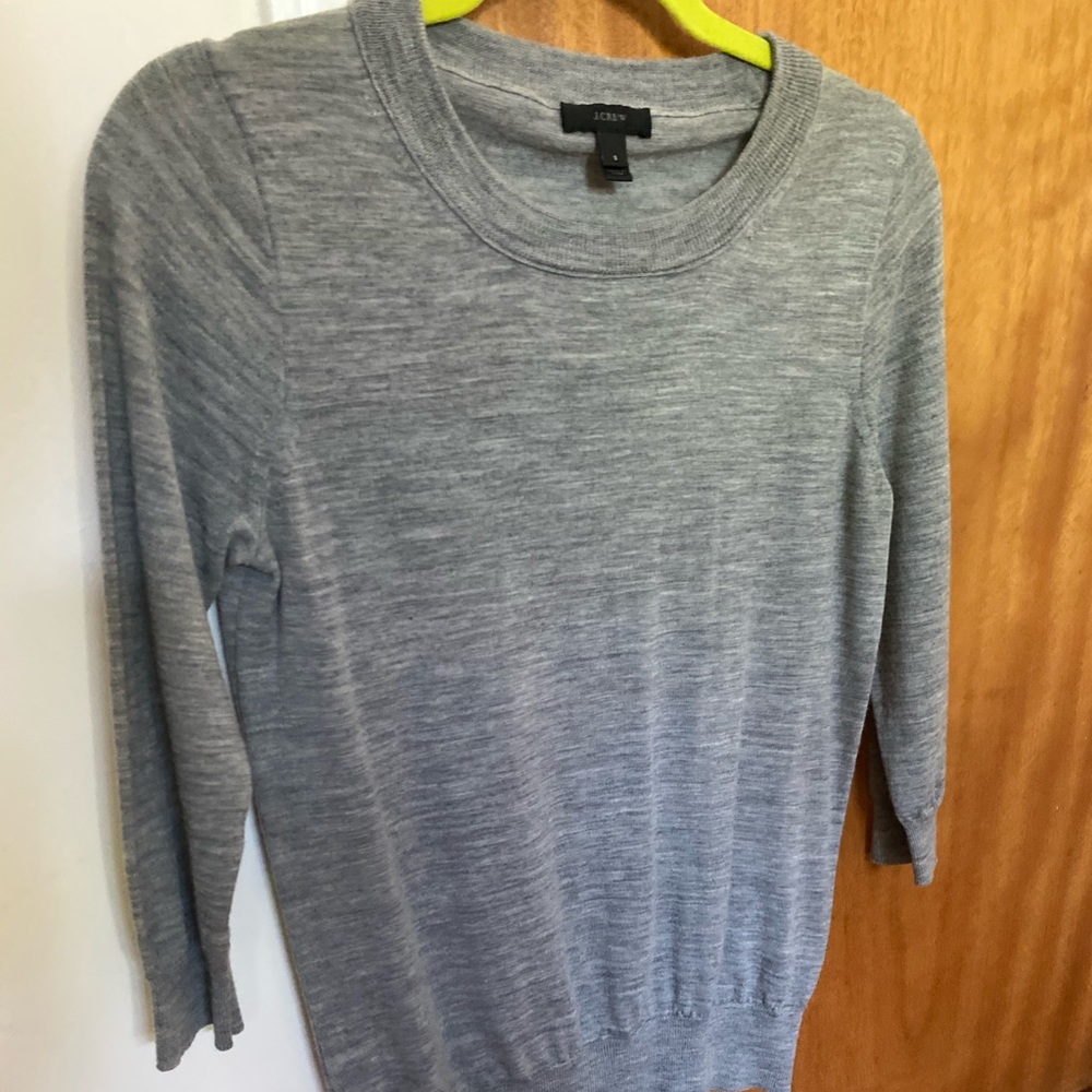 J crew 3/4 sleeve merino wool sweater